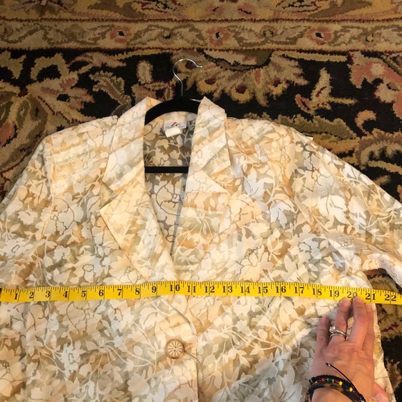 I.C. Collection vintage burnout blazer - Picture 9 of 10